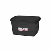 Organizador Plástico Grande 68L Preto Sanremo