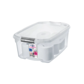 Organizador Transparente Plástico Baixo 20 Litros Sanremo Organizador Transparente Plástico Baixo 20 Litros Sanremo