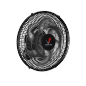 Oscilante de Parede 50cm Ventura Preto com Grade Plástica Ventidelta