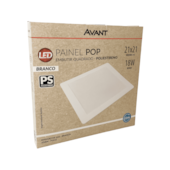 Painel LED 18W Quadrado Embutir 6500K Avant