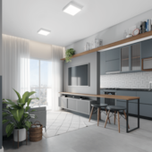 Painel Led 18W Quadrado Sobrepor 6500K Avant