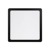 Painel LED 24W Quadrado Sobrepor 6500K com Borda Preto Bronzearte Painel LED 24W Quadrado Sobrepor 6500K com Borda Preto Bronzearte