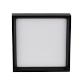 Painel Led Quadrado 3000k Preto 24W Sobrepor  Stella
