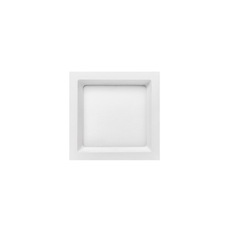 Painel LED Quadrado 5700K Branco 12W Embutir Stella 