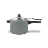 Panela de Pressão Antiaderente Ceramic Life 4,5L Vapt Cinza Brinox