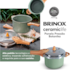 Panela de Pressão Antiaderente Cerâmica com Fundo de Indução 4,2L Verde Brinox