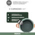 Panela de Pressão Antiaderente Cerâmica com Fundo de Indução 4,2L Verde Brinox