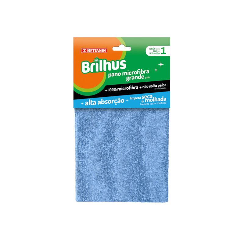 Pano Microfibra Grande com 1 unidade 1X24 Bettanin