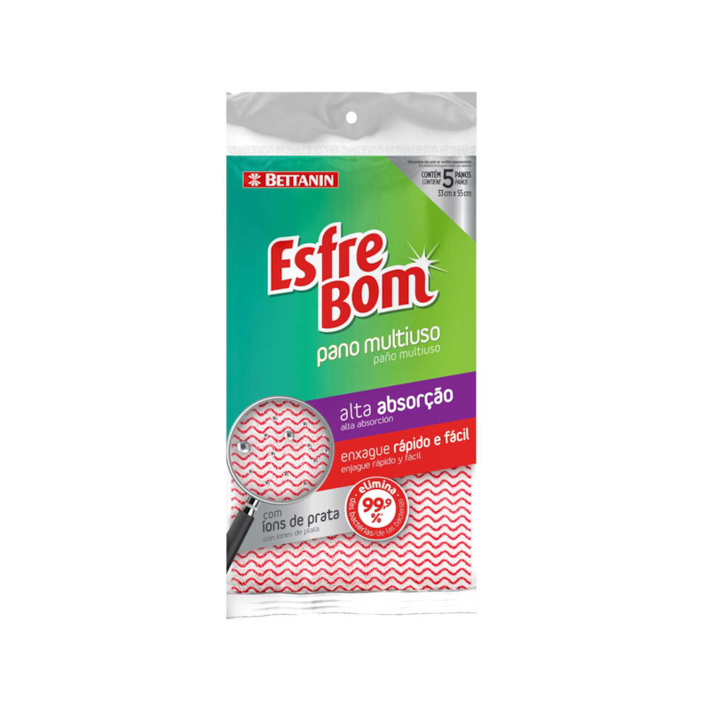 Pano Sek Multiuso Vermelho Bettanin