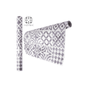 Papel de Parede Azulejo Cinza PVC 500x45 Moment 