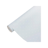 Papel de Parede Vinílico 10mX53cm Azul com Bolinhas Conthey