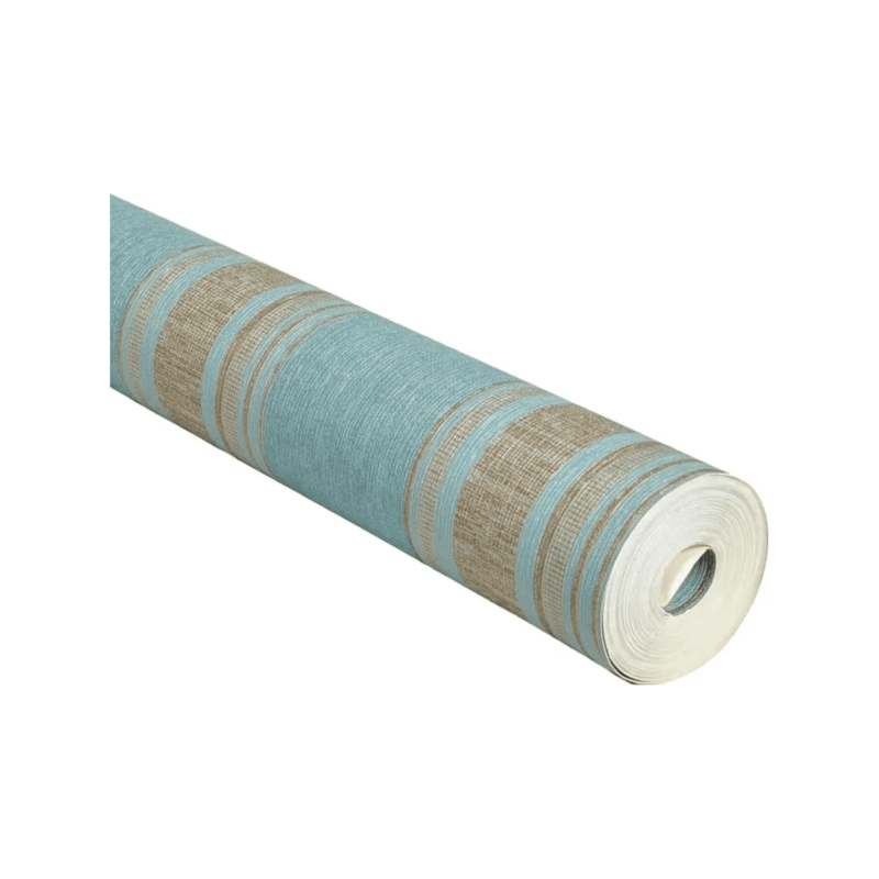 Papel de Parede Vinílico 10mX53cm Azul com Listras Conthey