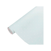 Papel de Parede Vinílico 10mX53cm Verde com Bolinhas Conthey