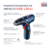 Parafusadeira e Furadeira com Impacto GSB 120Li + 1 Bateria com Carregador Bivolt Bosch