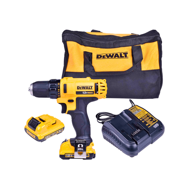 Parafusadeira/Furadeira 3/8" 12V Max Li-Ion com Bolsa, Carregador e 2 Baterias Dewalt