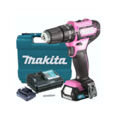 Parafusadeira/Furadeira de Impacto 12V Rosa com Carregador 2 Baterias e Maleta Makita Parafusadeira/Furadeira de Impacto 12V Rosa com Carregador 2 Baterias e Maleta Makita