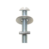 Parafuso Máquina Fenda 3/16x2" Cabeça Redonda Fixtil