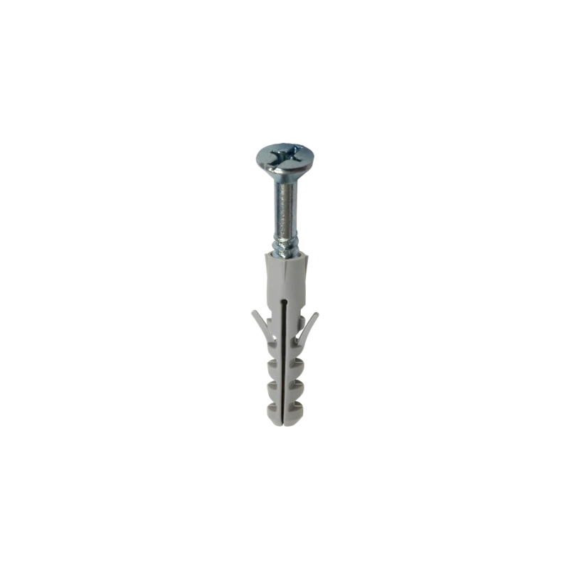 Parafuso para Madeira Cabeça Chata Phillips 4,8x40mm com Bucha 8mm Fixtil