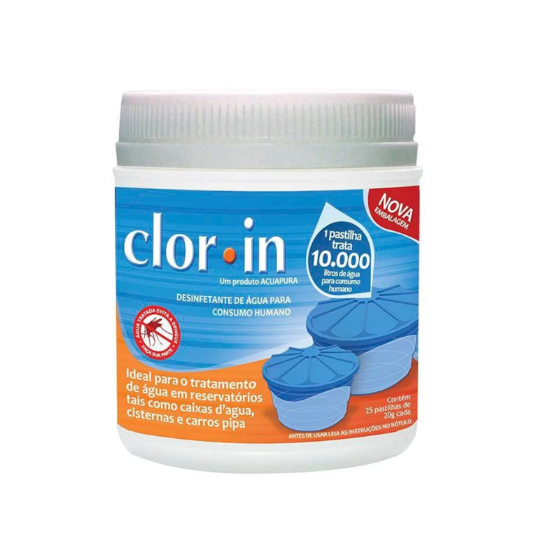 Pastilha de Cloro Clor In 10.000 Acuapura