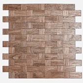 Pastilha Mosaico Smart Wood Valência Castanho Vetromani - 01 Peça