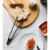 Pegador de Silicone Duplo Pequeno Preto Oikos