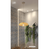 Pendente Batu 40cm 1xE27 GMH Trade