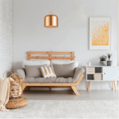 Pendente Bell Grande Alumínio Cobre 1XE27 Avant