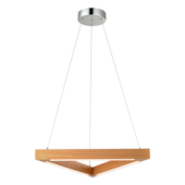 Pendente de Led Kavas Triangular de Madeira 3000K 18W 1440 Avant Pendente de Led Kavas Triangular de Madeira 3000K 18W 1440 Avant