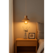 Pendente de Madeira Conicum 1xE27 GMH Trade