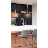 Pendente Design TD 1003 E27 Marrom Blend Taschibra