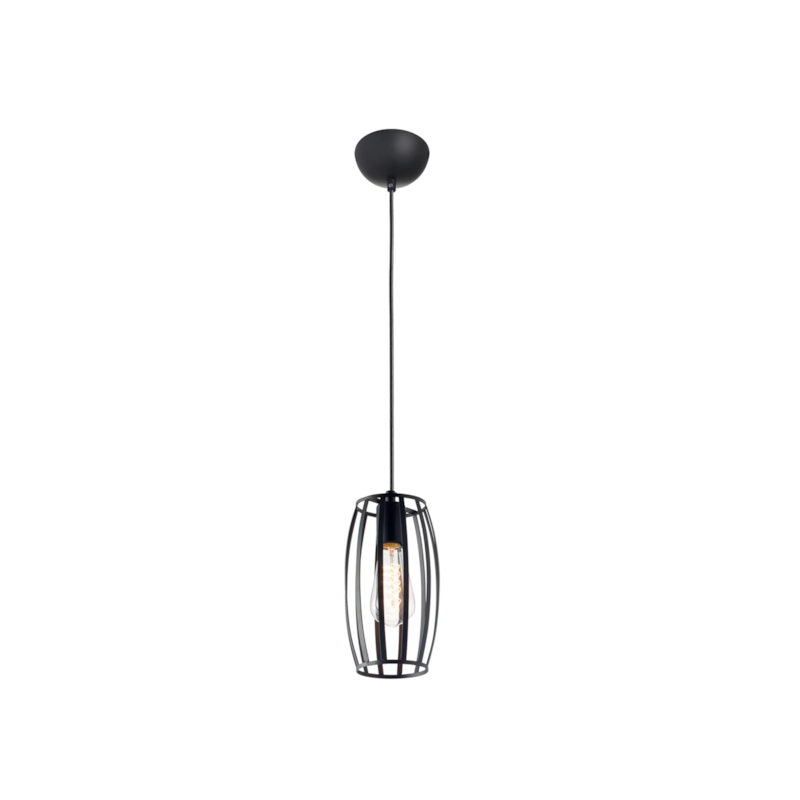 Pendente Dolium Preto Fosco 1XE27 Bivolt Avant