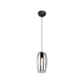Pendente Dolium Preto Fosco 1XE27 Bivolt Avant