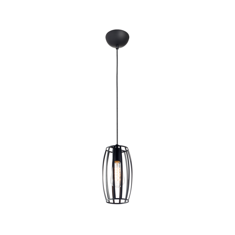Pendente Dolium Preto Fosco 1XE27 Bivolt Avant