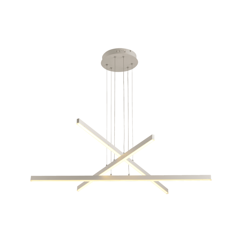 Pendente LED Hasta Trio 1 Metro 2700K Branco Fosco Avant