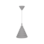 Pendente Make Color E-27 Cinza Taschibra