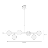 Pendente Pérola Constelação 6XG45 Preto Fosco Avant