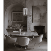 Pendente Selenita 5W Fumê GMH