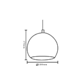 Pendente Td 3012 1xe27 Taschibra