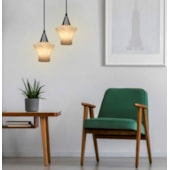 Pendente Treviso Liso Prata1xE27 Taschibra