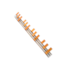 Pente de Cobre para 4 Disjuntores Trifásicos 22cm 63A Taf
