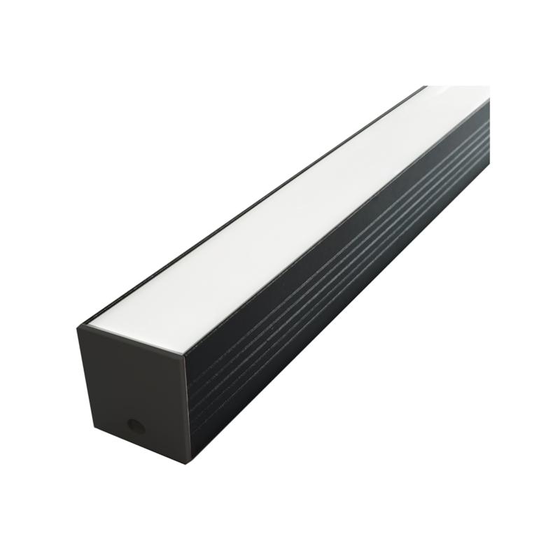 Perfil para Fita LED Risque Sobrepor Slat 2 Metros 3535 Preto Avant