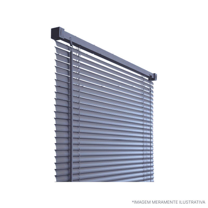 Persiana PVC 140x130cm PR2905-5 Cinza Atlas