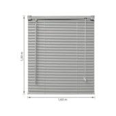 Persiana PVC 160x130cm Chumbo Evolux