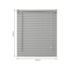 Persiana PVC 160x130cm Chumbo Evolux