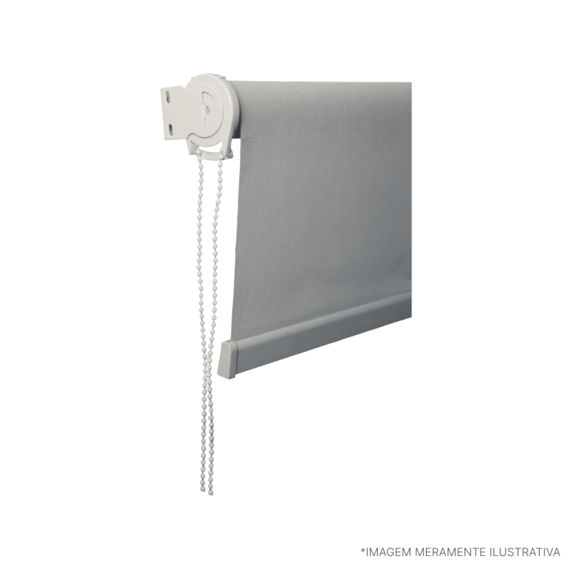 Persiana Tela Solar 100x260cm Cinza Atlas