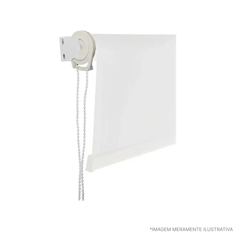 Persiana Tela Solar 100x260cm Off White Atlas