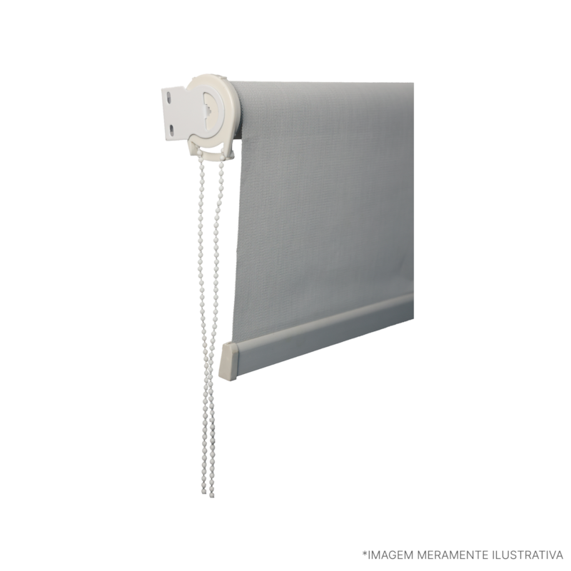 Persiana Tela Solar 80x160cm Cinza Atlas