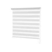 Persiana Zebra Rolo Dupla 120x160cm Branca Conthey