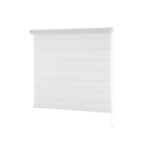 Persiana Zebra Rolo Dupla 120x160cm Branca Conthey