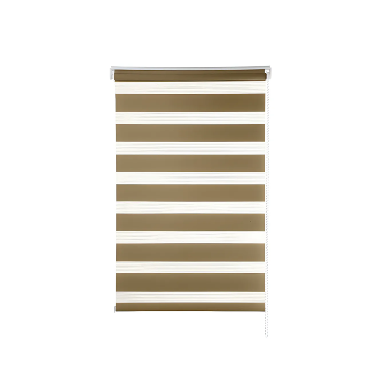 Persiana Zebra Rolo Dupla 120x160cm Caramelo Conthey